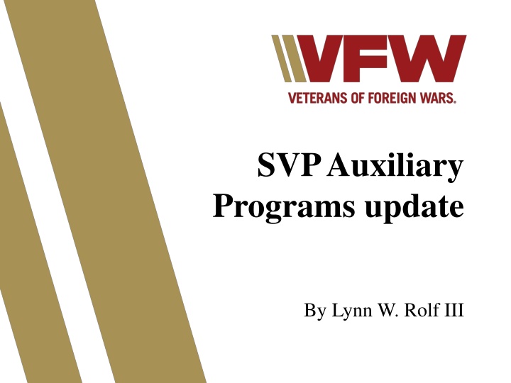 svp auxiliary programs update