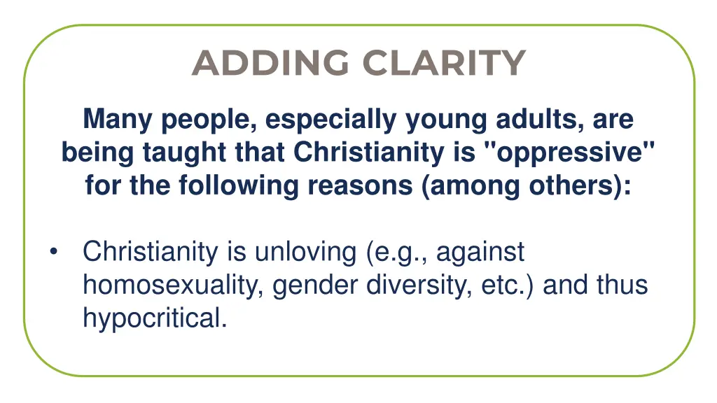 adding clarity 2