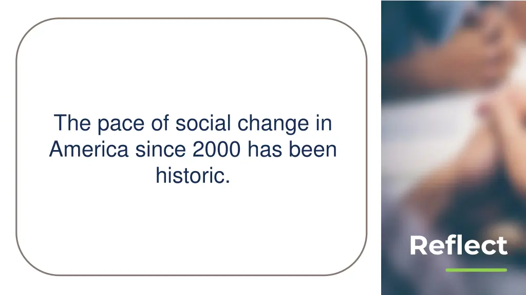 the pace of social change in america since 2000