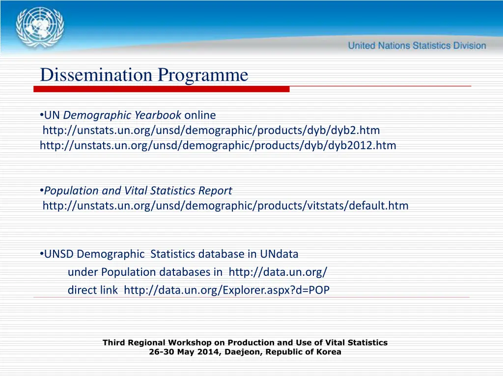 dissemination programme 1