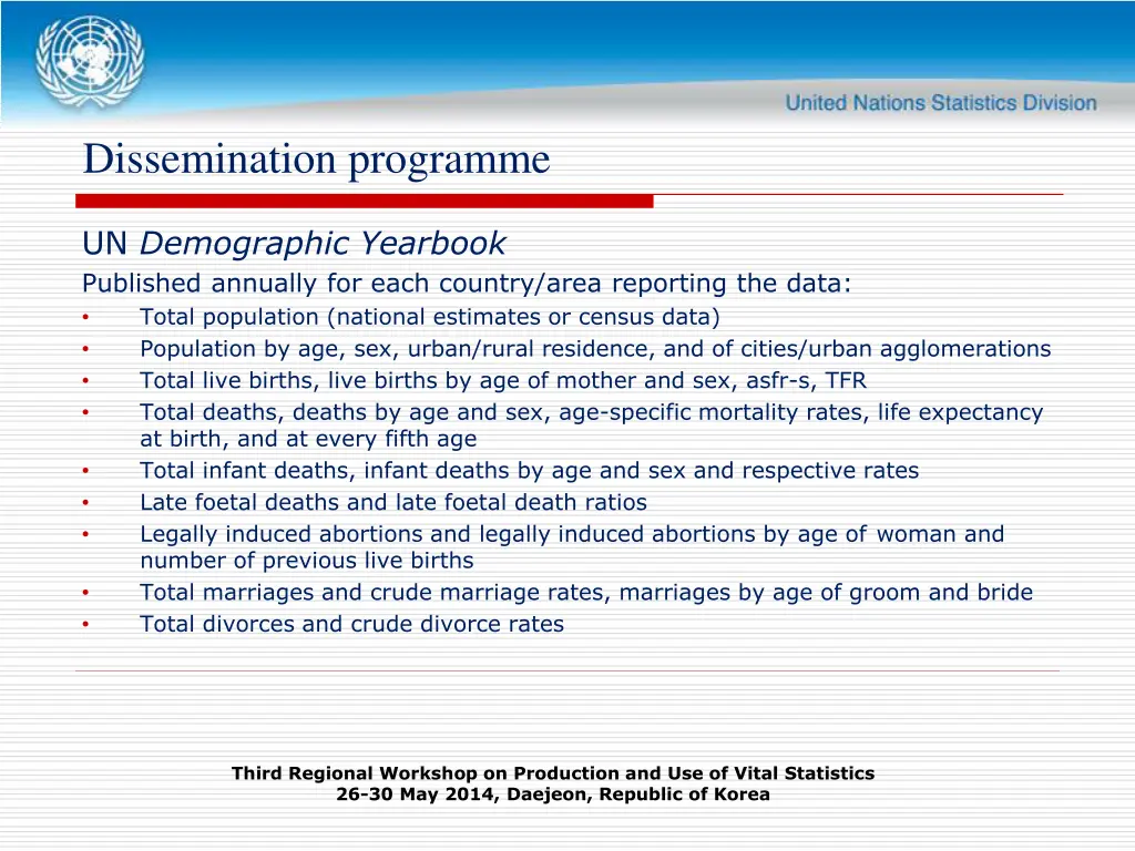 dissemination programme