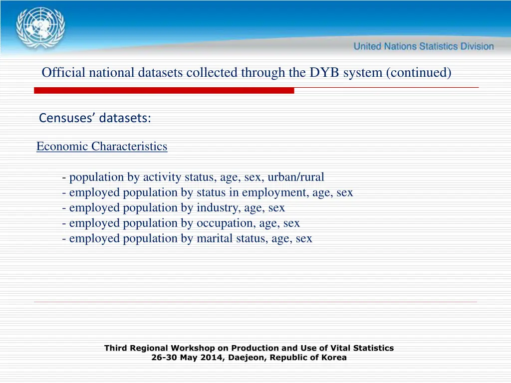 official national datasets collected through 9