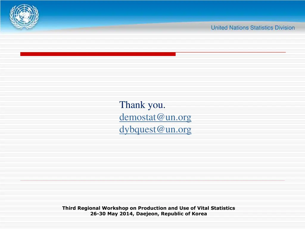 thank you demostat@un org dybquest@un org