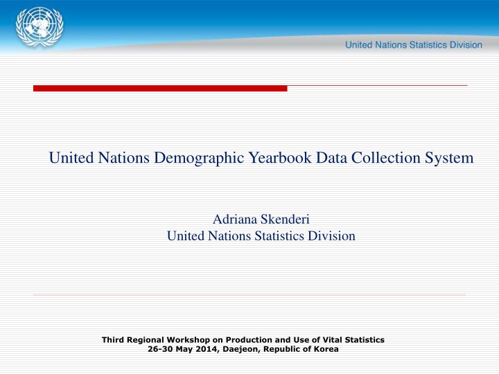 united nations demographic yearbook data