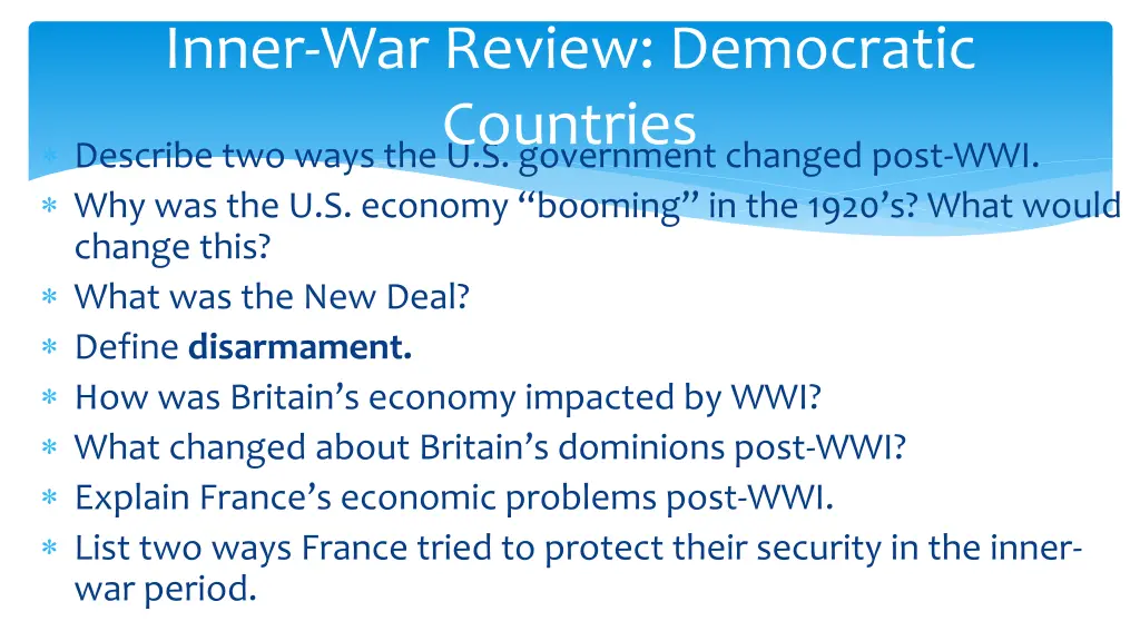 inner war review democratic countries