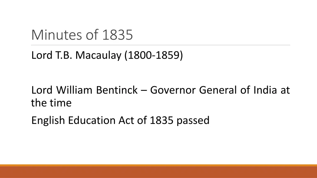 minutes of 1835