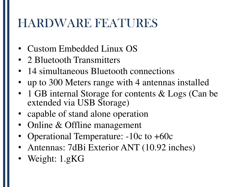 hardware features