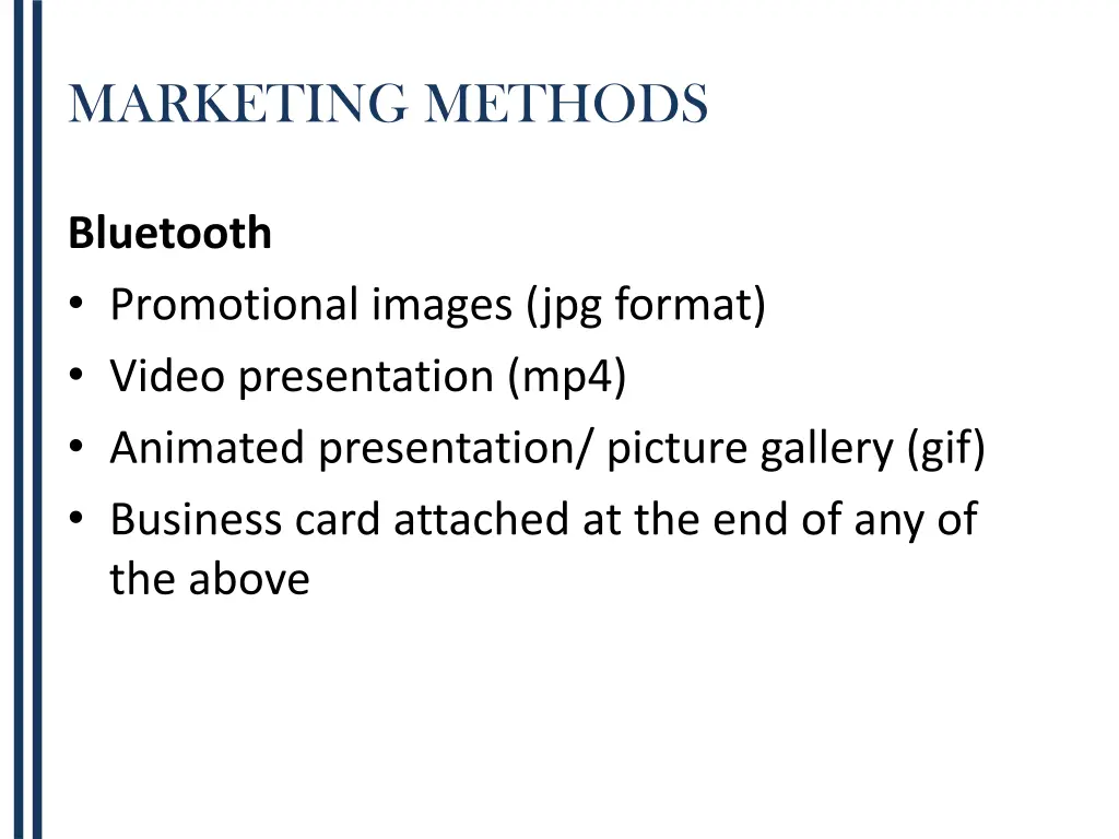 marketing methods