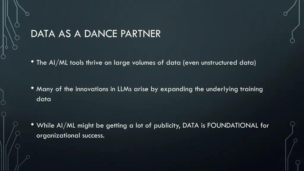 data as a dance partner