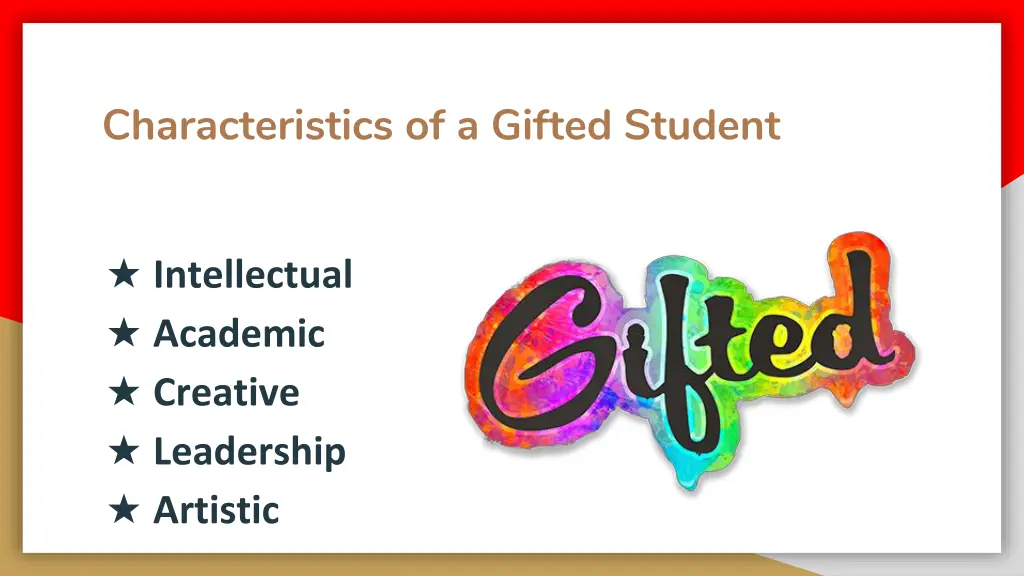 characteristics of a gifted student 1