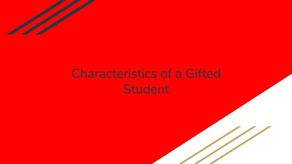 characteristics of a gifted student