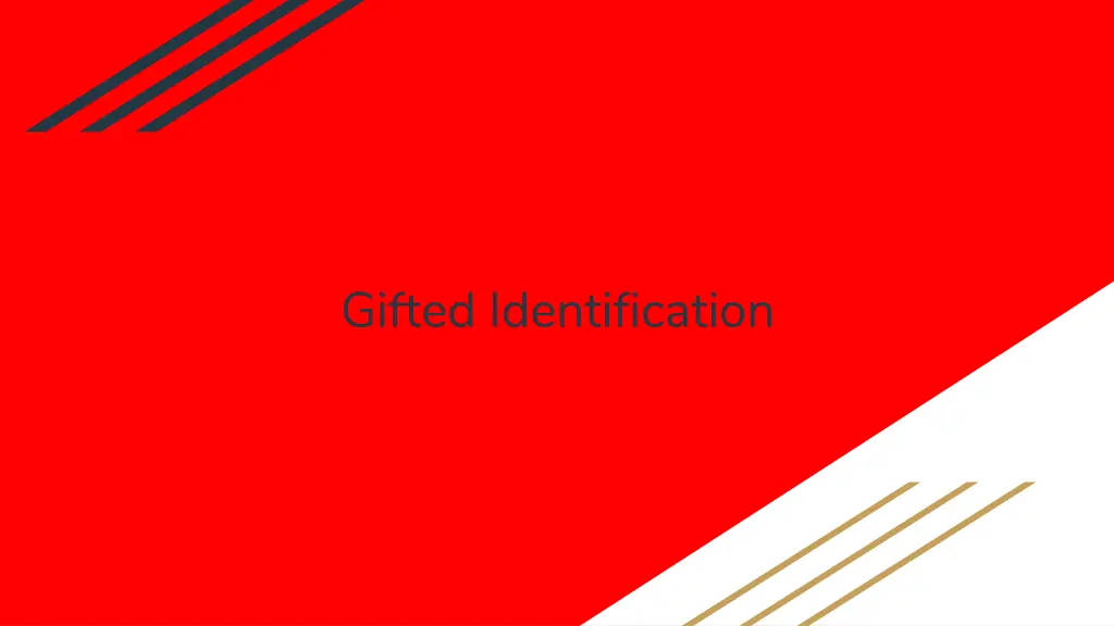 gifted identification