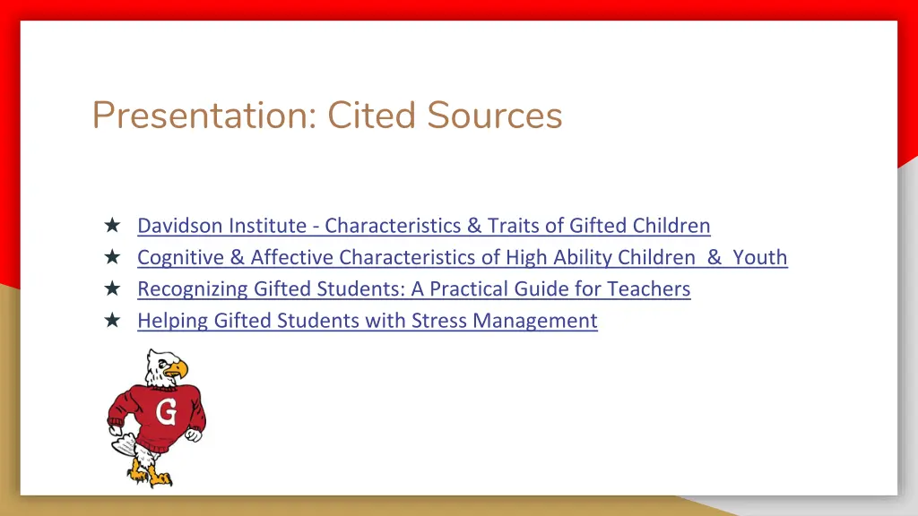 presentation cited sources