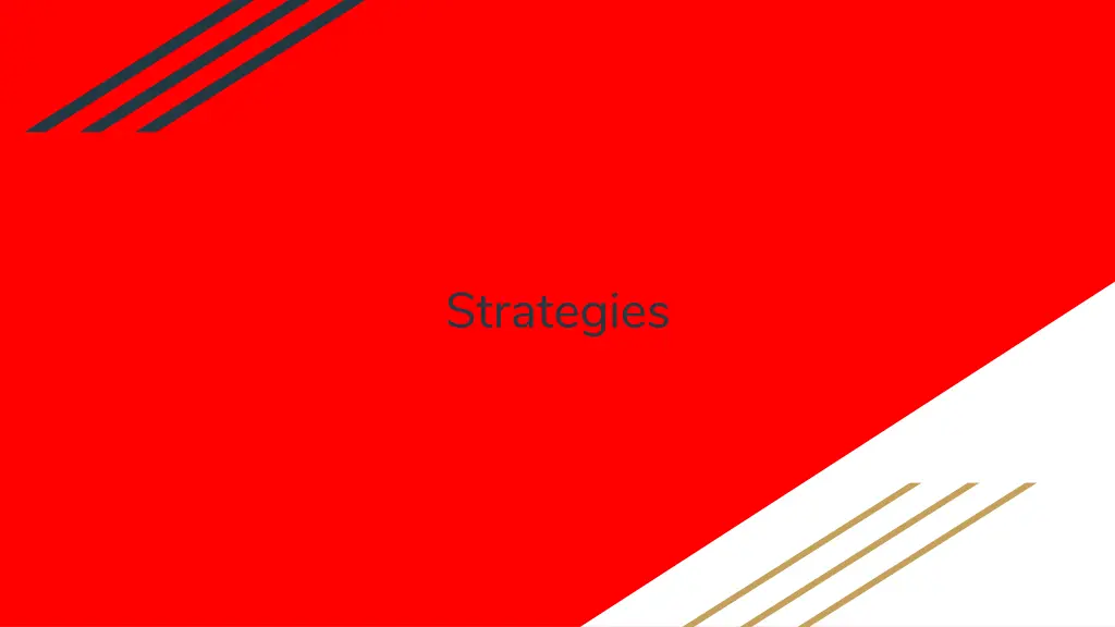 strategies