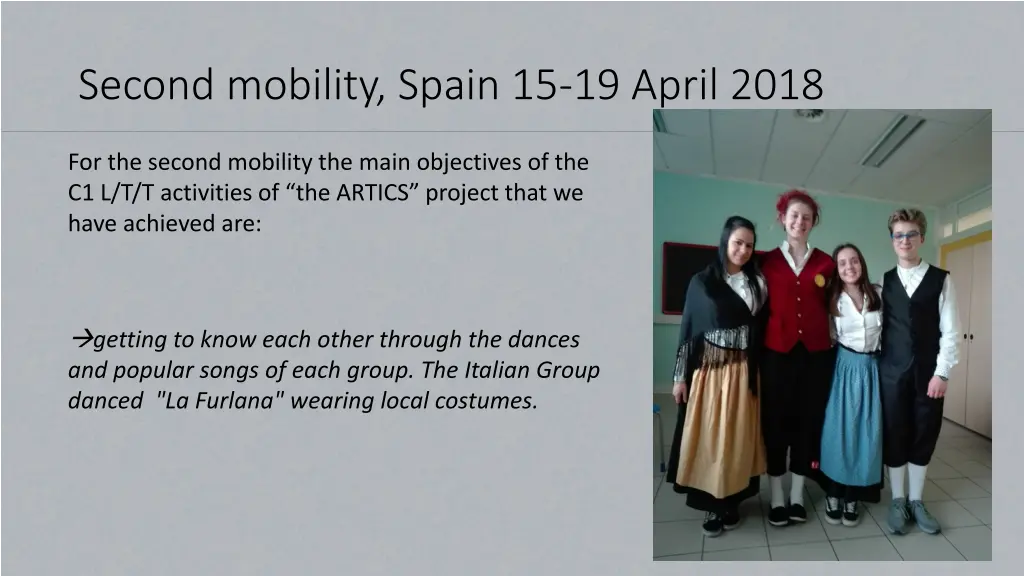 second mobility spain 15 19 april 2018