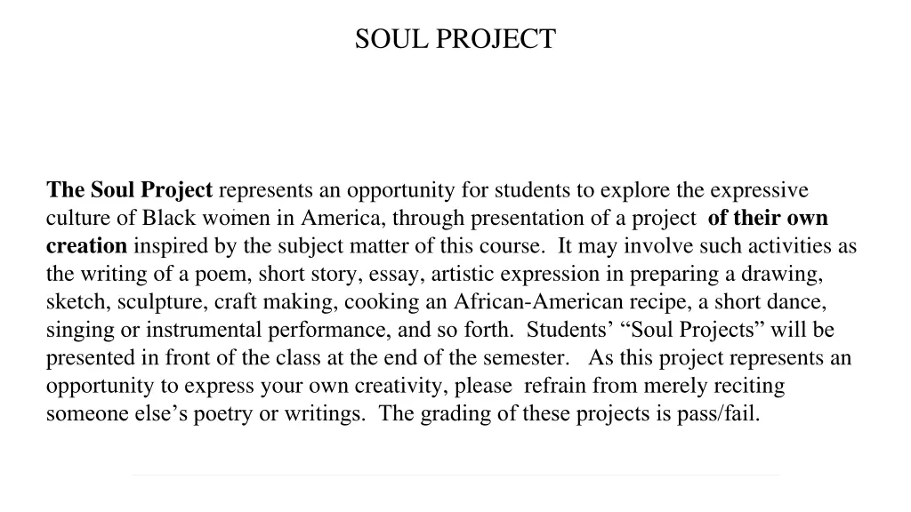 soul project