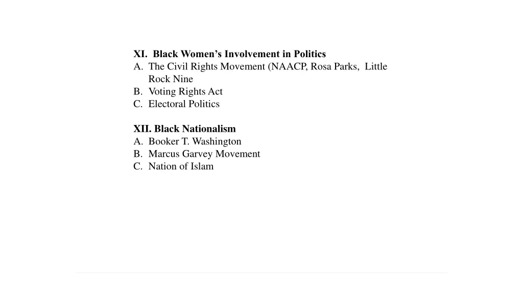 xi black women s involvement in politics