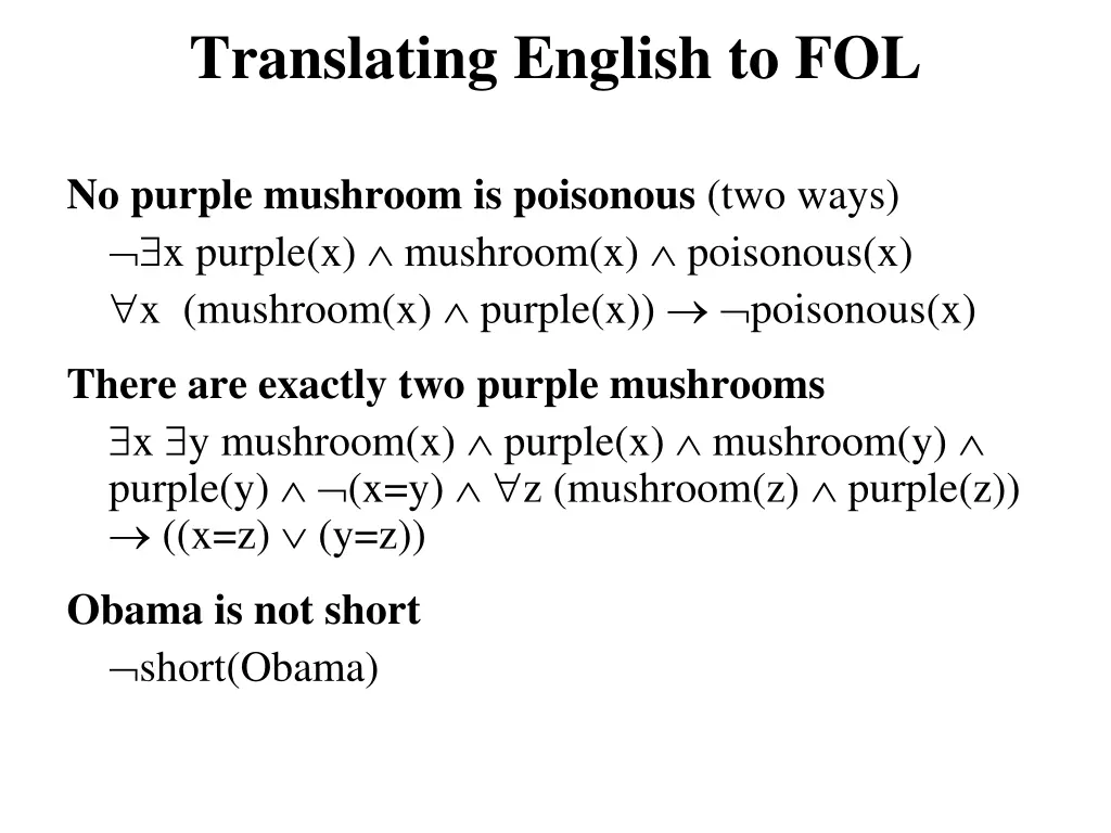 translating english to fol 1