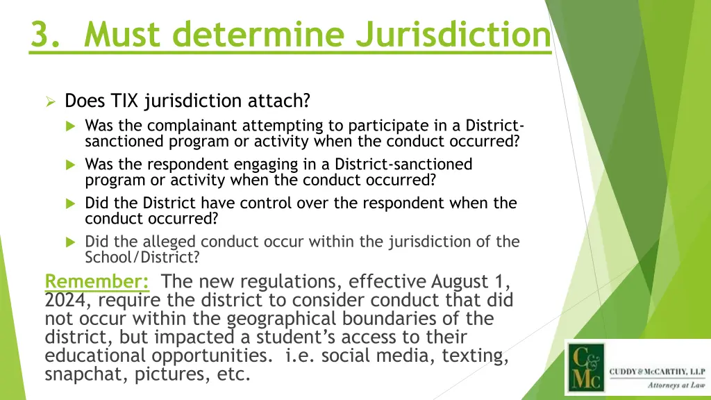 3 must determine jurisdiction