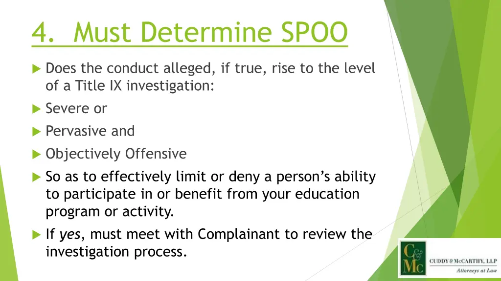 4 must determine spoo