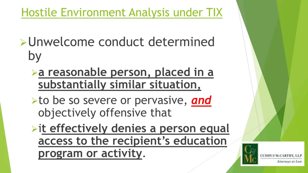 hostile environment analysis under tix