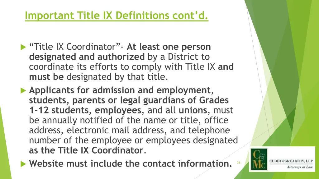 important title ix definitions cont d 4