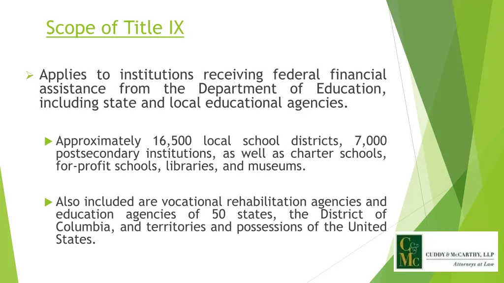 scope of title ix