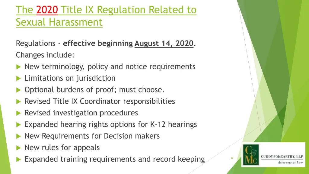 the 2020 title ix regulation related to sexual