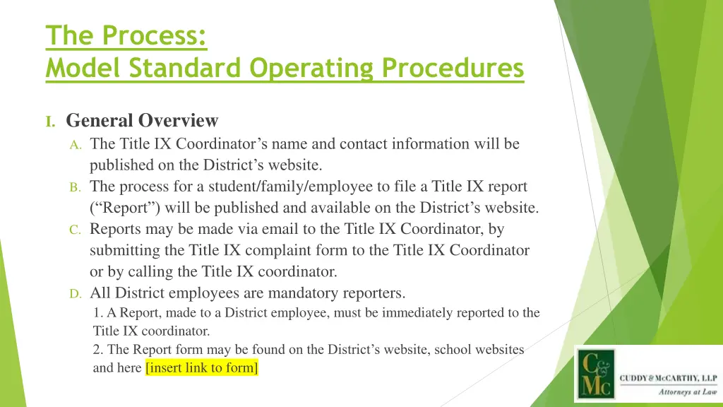 the process model standard operating procedures