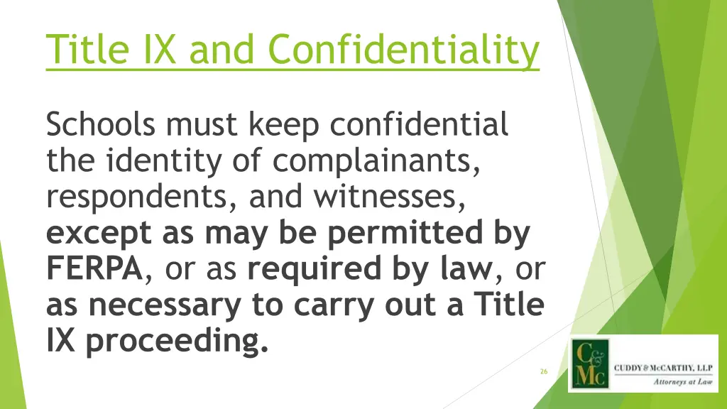 title ix and confidentiality
