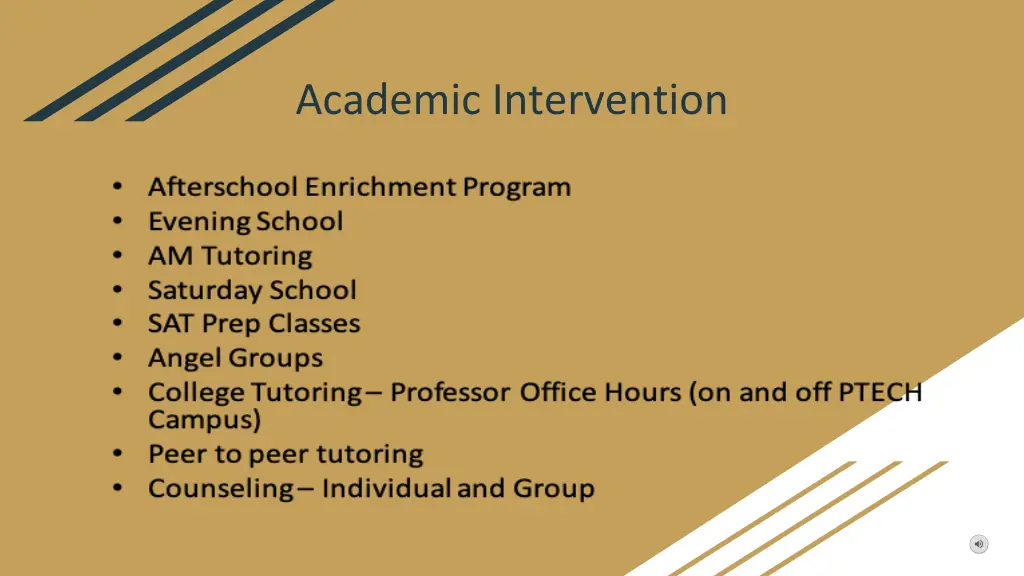 academic intervention