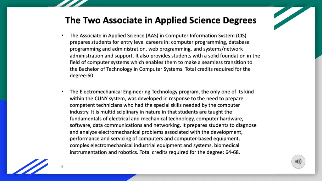 degree options