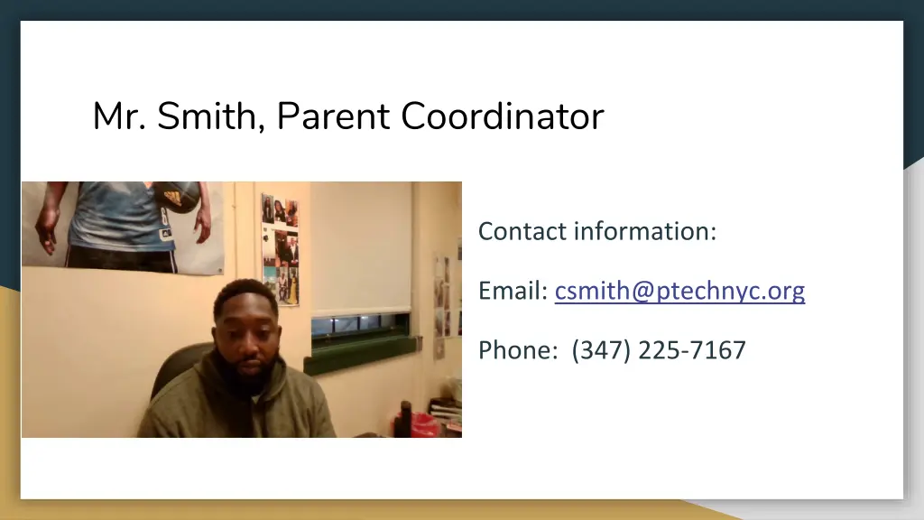 mr smith parent coordinator