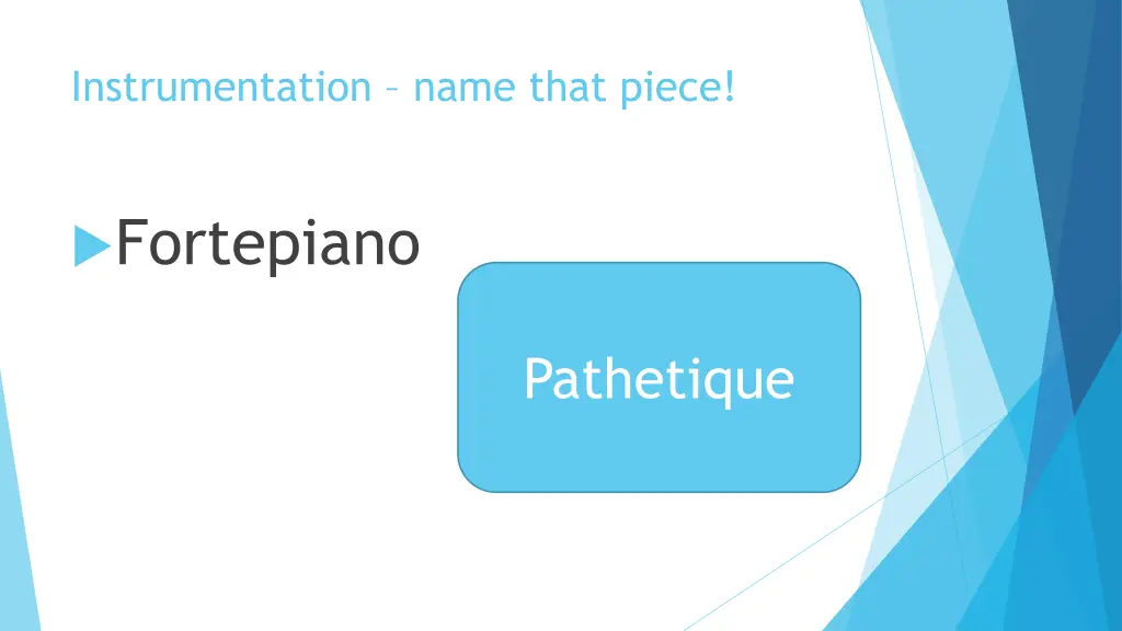 instrumentation name that piece 4