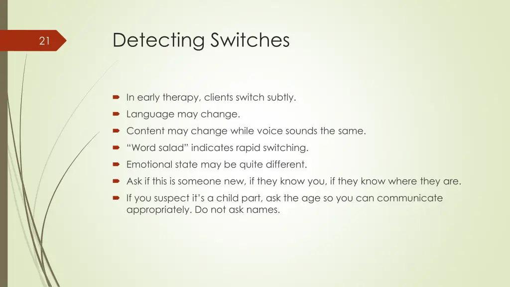 detecting switches