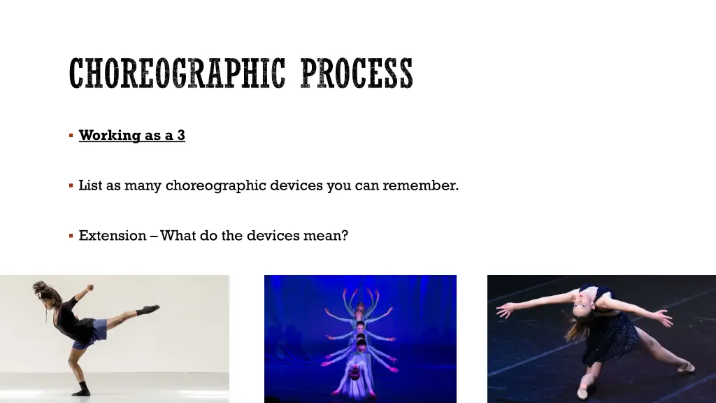 choreographic process