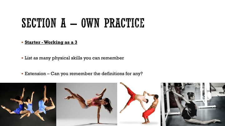 section a own practice