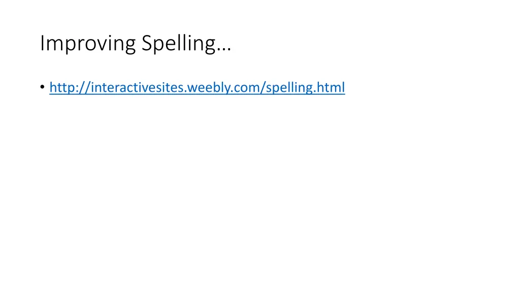 improving spelling