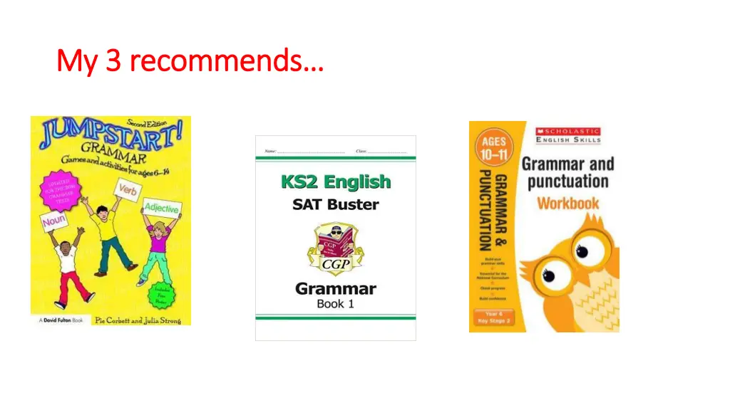 my 3 recommends my 3 recommends