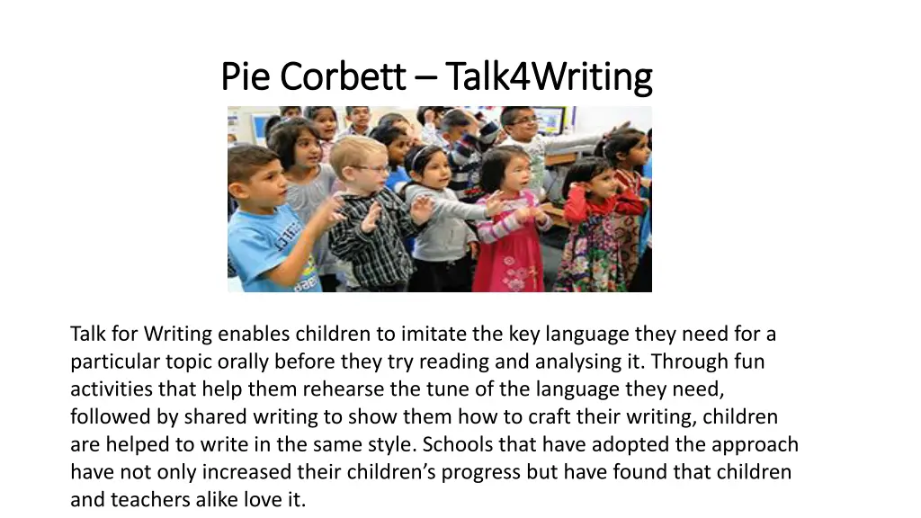 pie corbett pie corbett talk4writing talk4writing