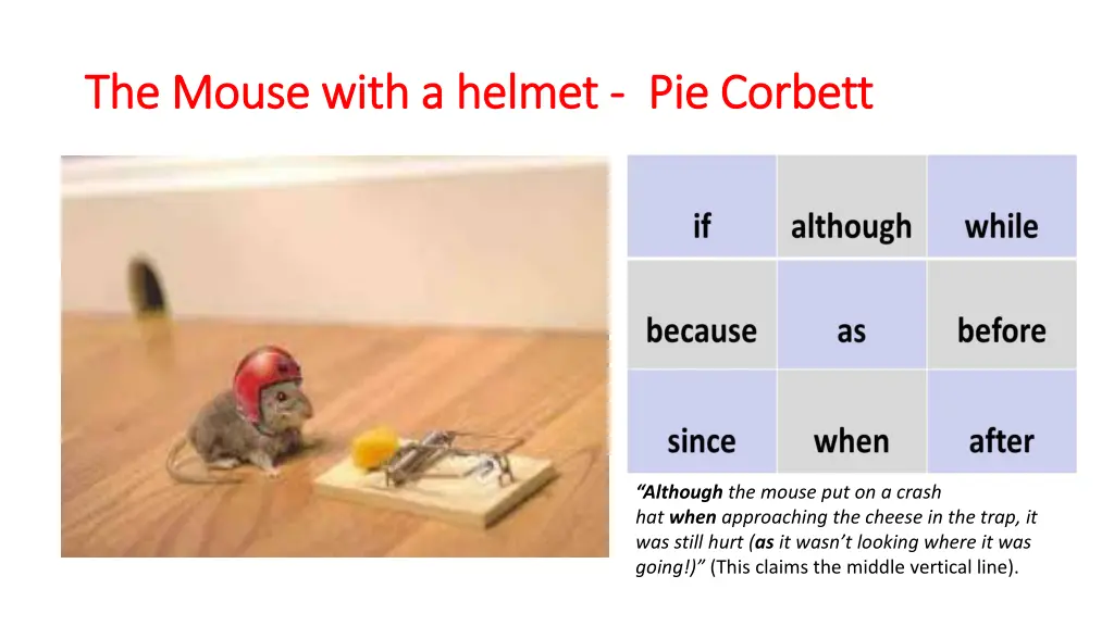 the mouse with a helmet the mouse with a helmet