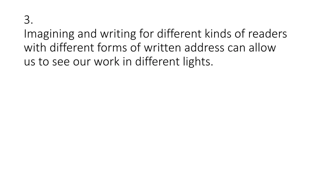 3 imagining and writing for different kinds