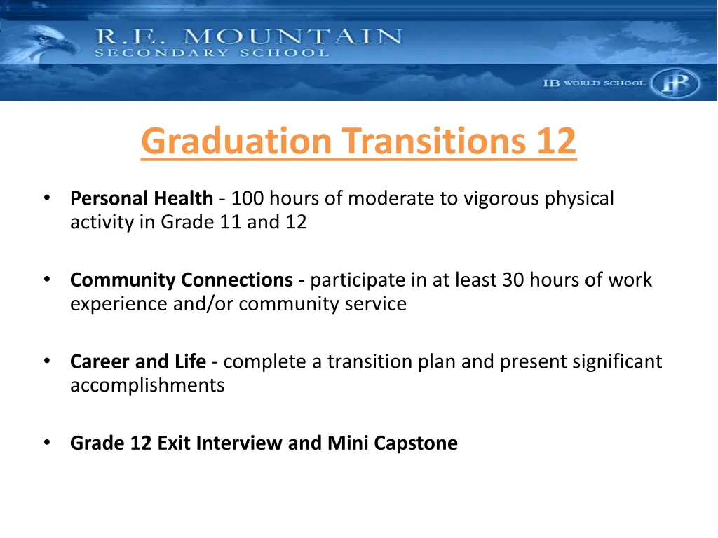 graduation transitions 12