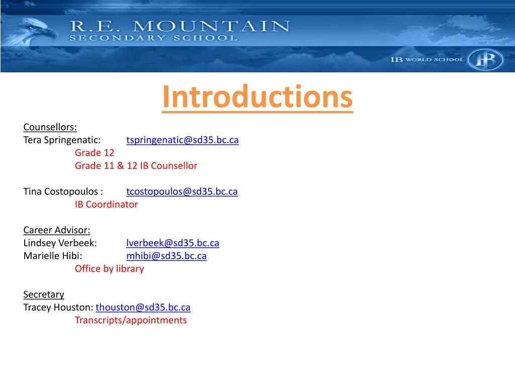introductions