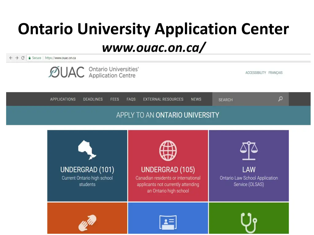 ontario university application center www ouac