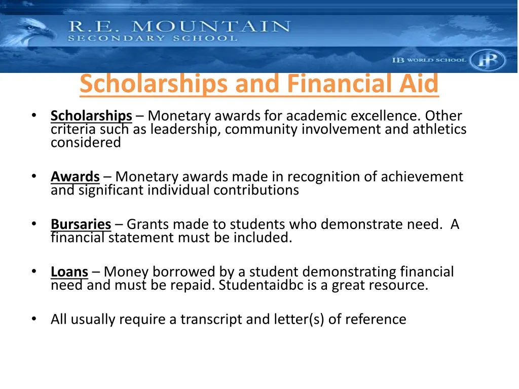 scholarships and financial aid scholarships