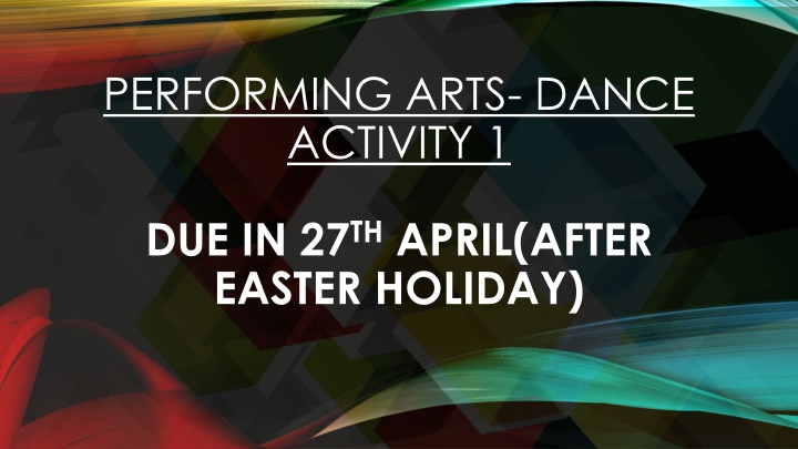 performing arts dance activity 1