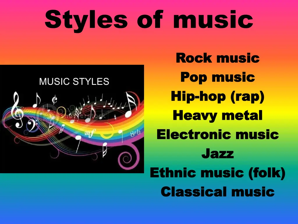 styles of music