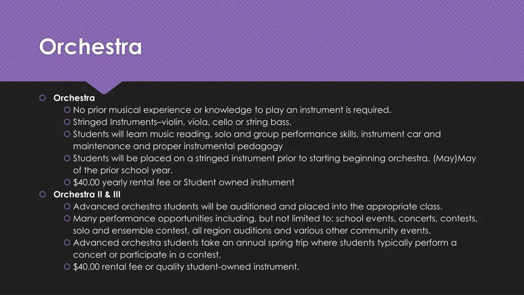 orchestra
