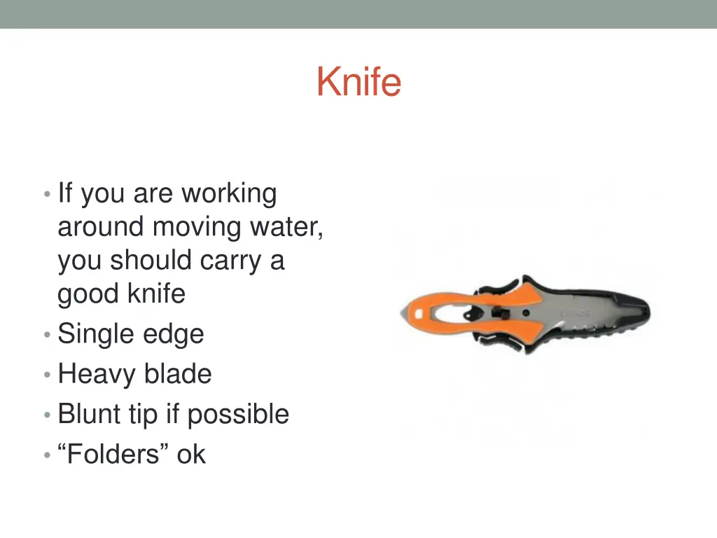 knife
